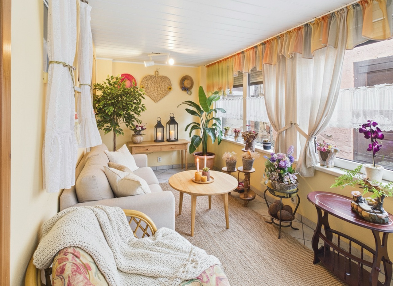 Tageslounge KI möbliert